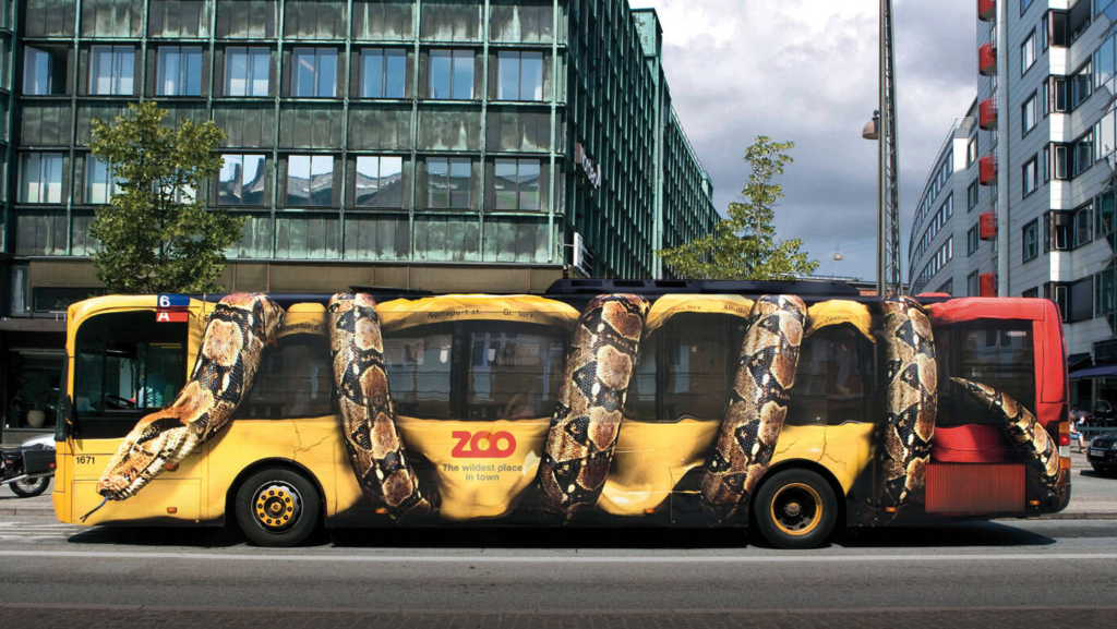 Copenhagen city zoo snake bus